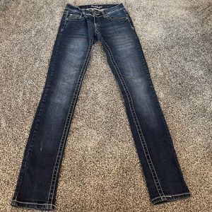 Amethyst pattern pocket jeans